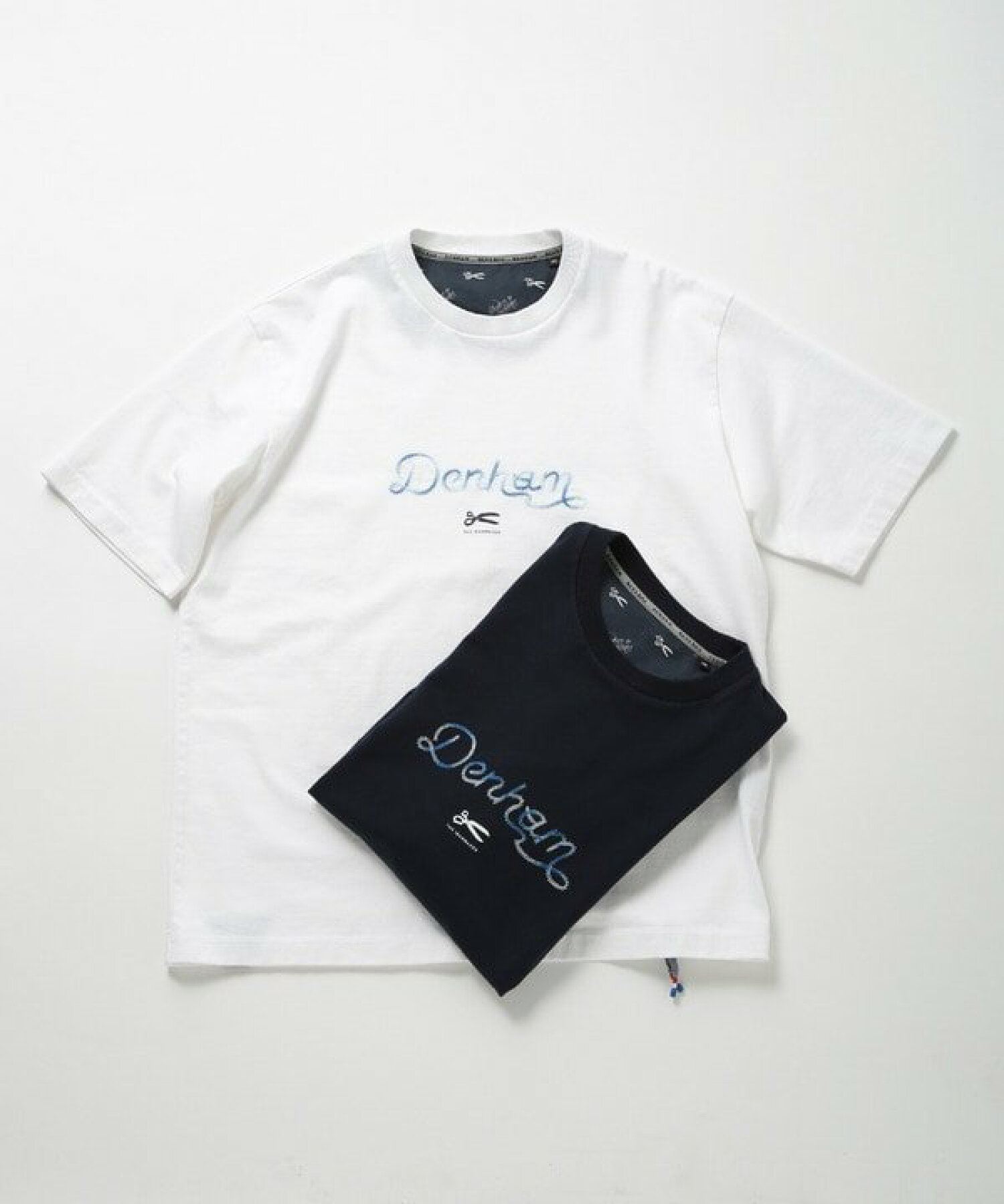 【DENHAM/デンハム】別注グラデーションロゴ刺繍Tシャツ